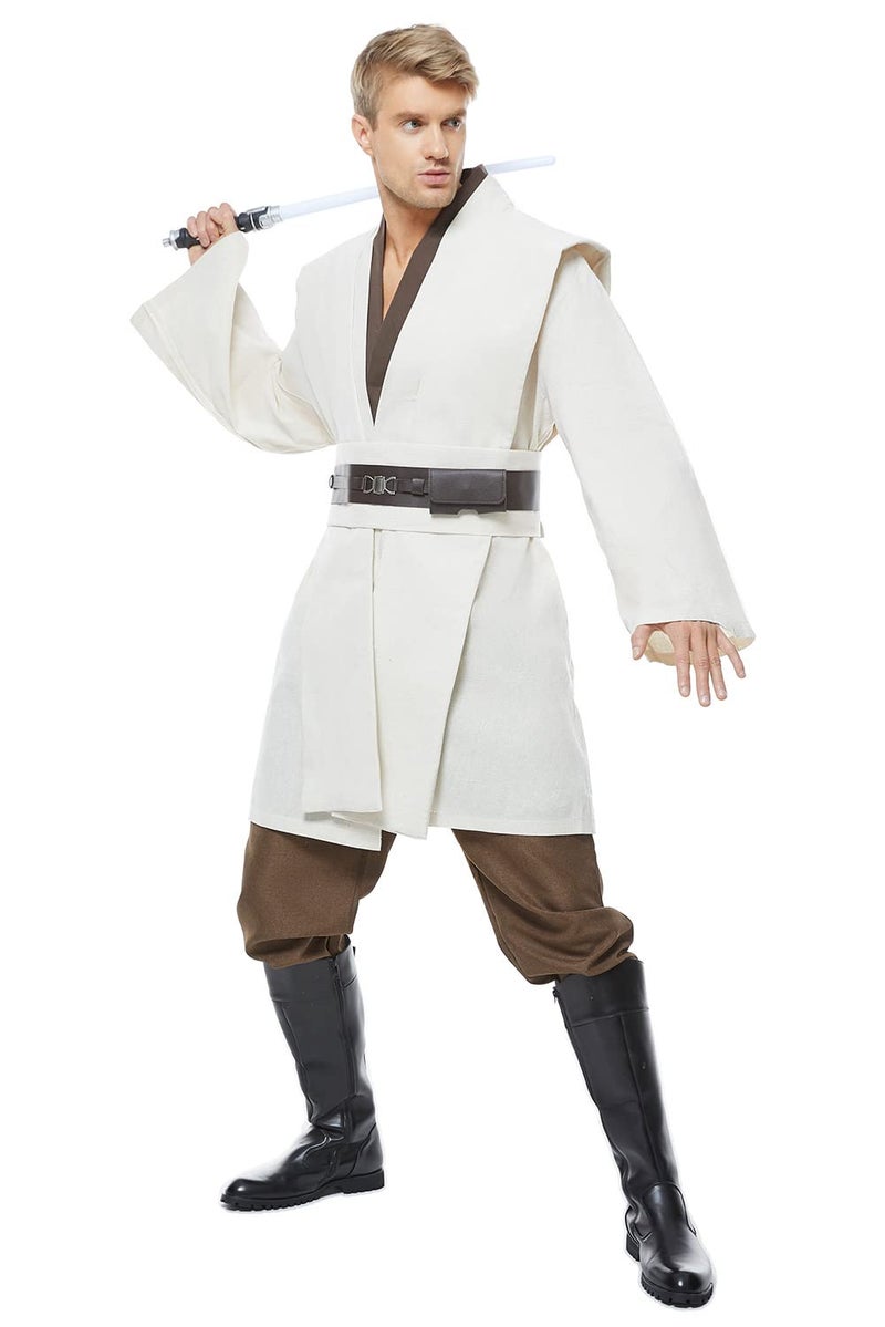 Cosplaysky Men's Tunic Cosplay Costume Adults Outfits Halloween Robe Hooded Uniform - Image 5